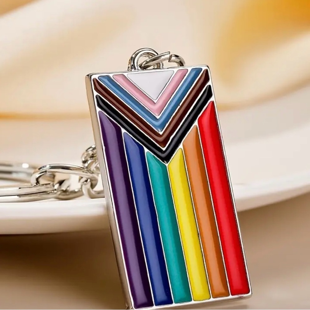 Multicolor Geometric Keychain